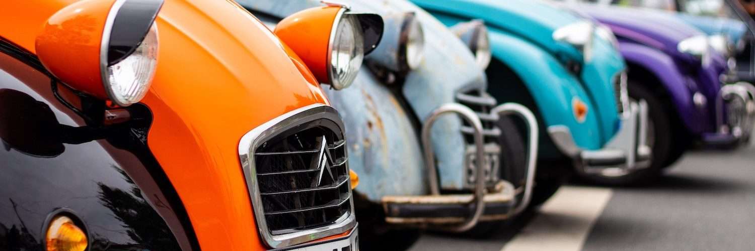 VFR Motor Services Ltd second hand cars for sale - image of various vintage Citroens.