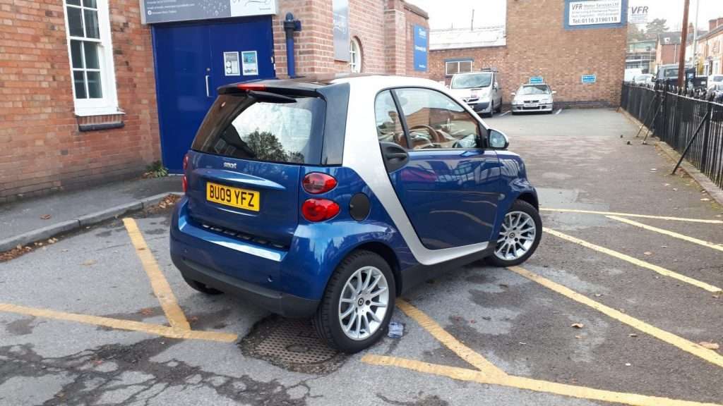 SOLD! Blue Smart Car 2009 Coupe For Sale VFR Motor Services Ltd