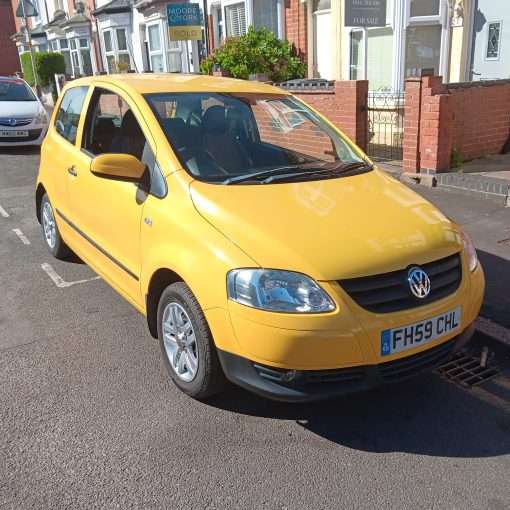 Yellow 2009 VW Fox for sale - front
