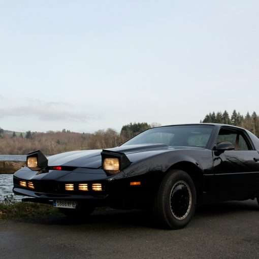 Are you already driving a self-driving car? Image of a black Knight Rider car