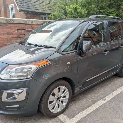 Buying a used car from VFR Motors - image of a grey second hand Citroen Picasso